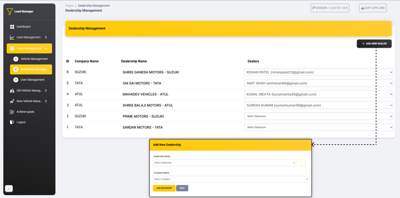 Dealership Management